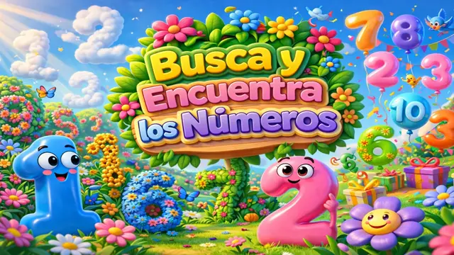 Aprender Números del 1 al 10 de Forma Activa: Reto Visual para Niños