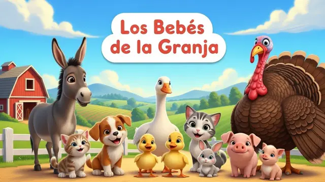Animales Bebés de la Granja: Aprende los Nombres de las Crías