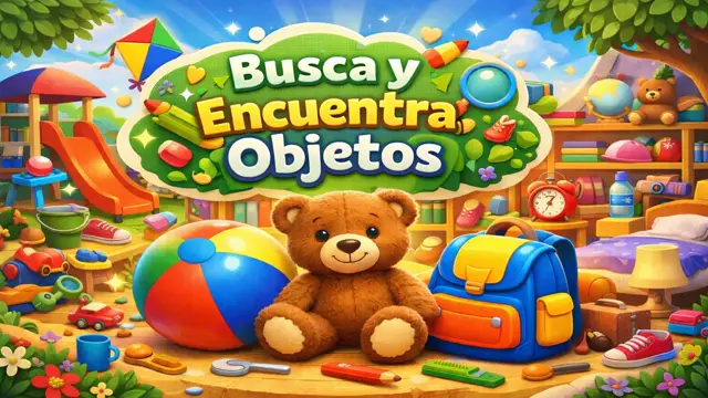 Ejercicio de Concentración Visual: Objetos Escondidos para Preescolar