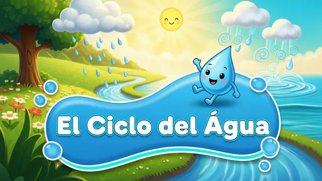 El Ciclo del Agua Explicado para Niños: Lluvia, Nubes, Ríos y Mar