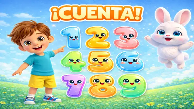 Cómo Aprender a Contar del 1 al 9: Canción con Números Animados