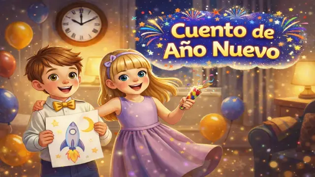 Cuento de Año Nuevo para Niños: Cuando los Sueños Cobran Vida a Medianoche