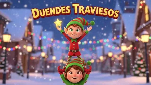 Duendes Traviesos de Navidad: Cuento de Adviento con Noël y Holly