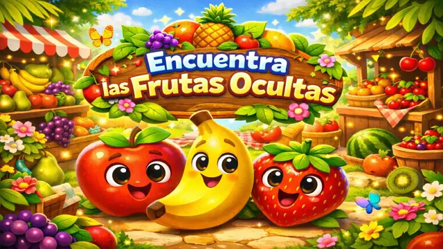 Juego de Atención Visual con Frutas para Niños de 3 a 6 Años