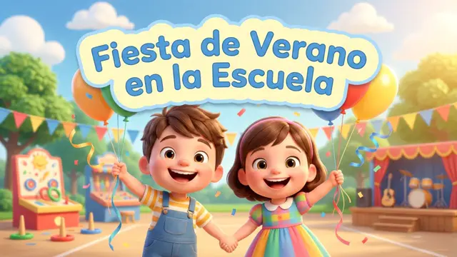 Fiesta Fin de Curso Escolar: Cuento sobre Juegos, Amistad y Verano