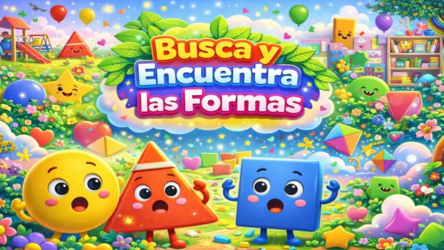 Identificar Figuras Geométricas Jugando: Actividad Visual para Infantil