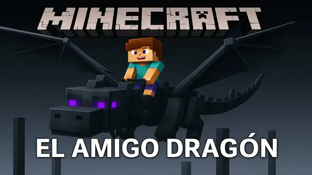 Cuento de Amistad con el Dragón Ender de Minecraft para Niños de 4 a 6 Años