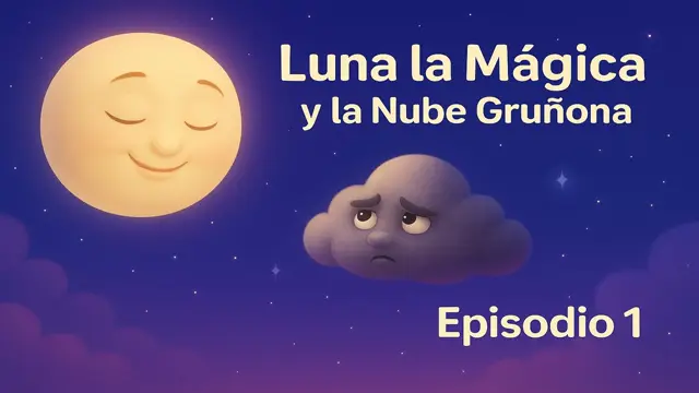 Cuento de Empatía para Niños: Luna la Mágica y la Nube Gruñona con un Secreto