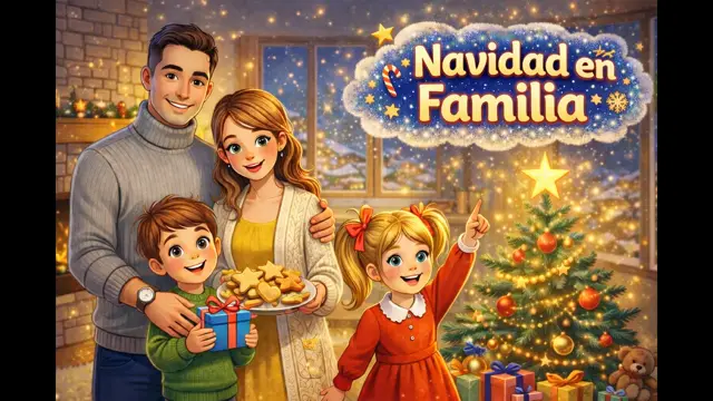 Cuento de Navidad sobre el Valor de Compartir y la Unión Familiar