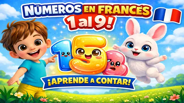 Números en Francés para Niños: Canción para Contar del 1 al 9