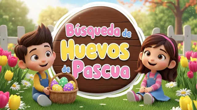 Búsqueda de Huevos de Pascua: Cuento Animado para Contar y Explorar